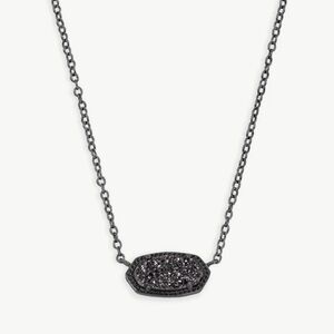 Kendra Scott Elisa necklace black drusy